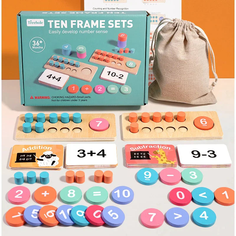 Träleksaker - Gör matematik enkelt - Matematikset för barn