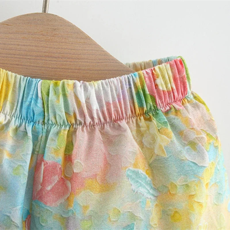 Mini Mode - Sommarblommor Chic - Sommarklänning Peony print