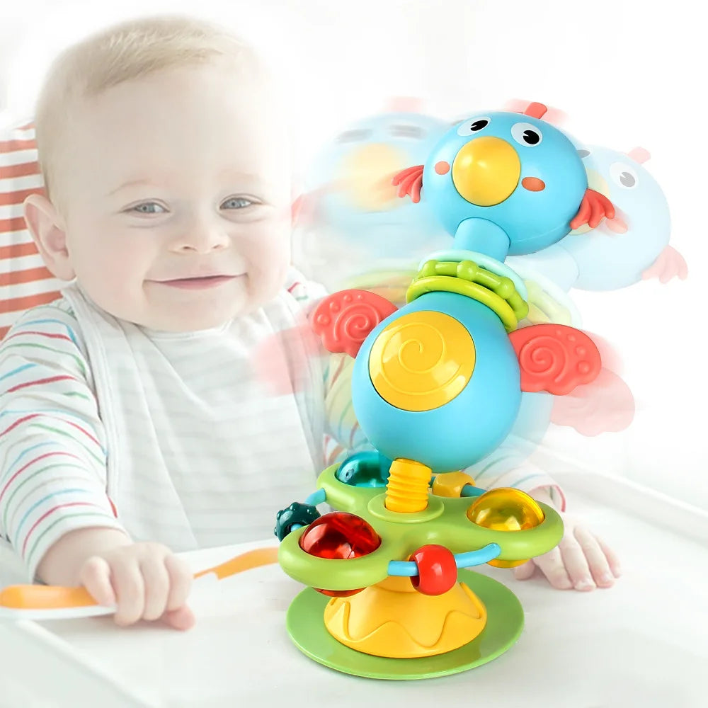 Soothing Rattle Leksak - Sensorisk babyleksak med sugkopp
