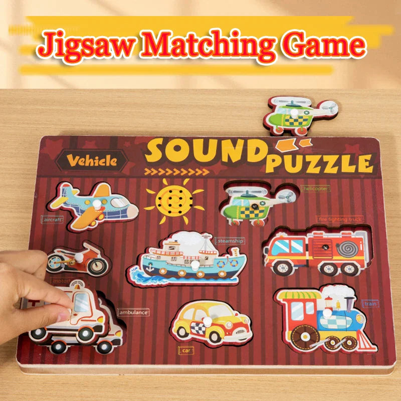Sound Matching Spel – Hör & Upptäck – Pedagogiskt pussel