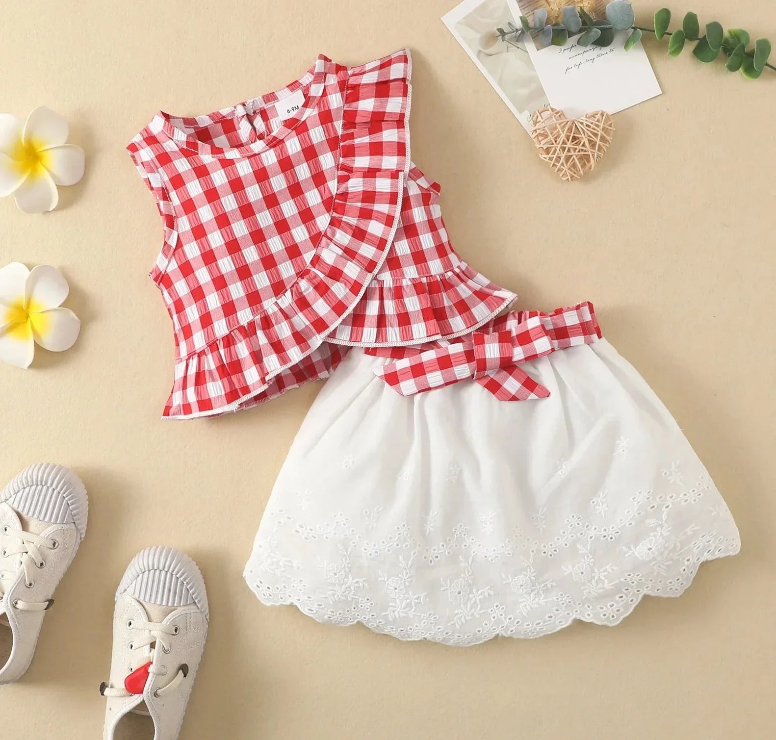 Mini Mode - Set med topp och shorts för flickor
