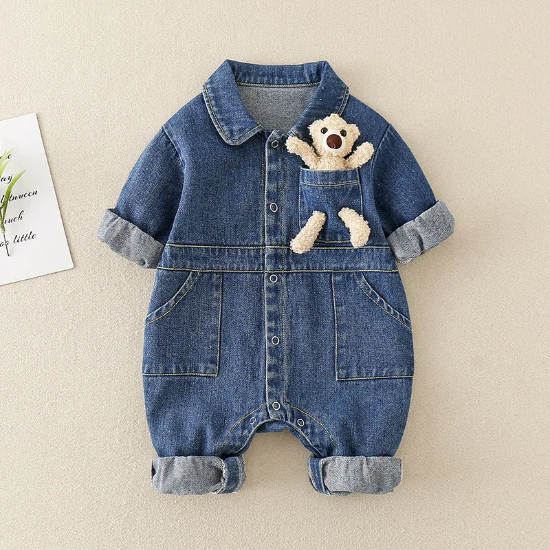 Mini Fashion™ - Bekväm och snygg - Jumpsuit av denim