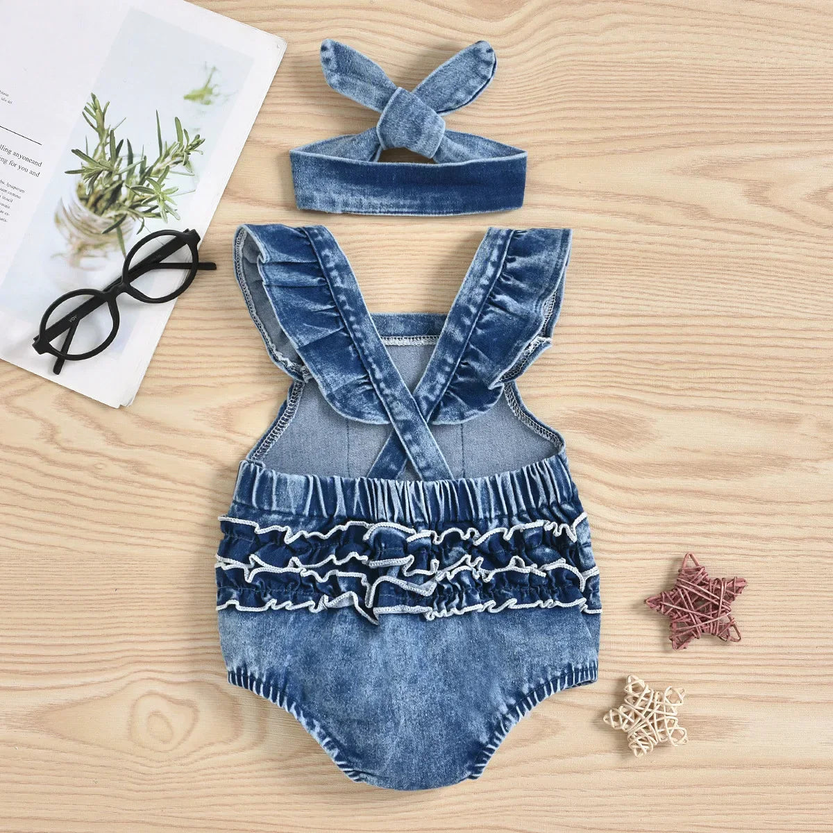 Mini Mode - Söt stil - Denim Romper