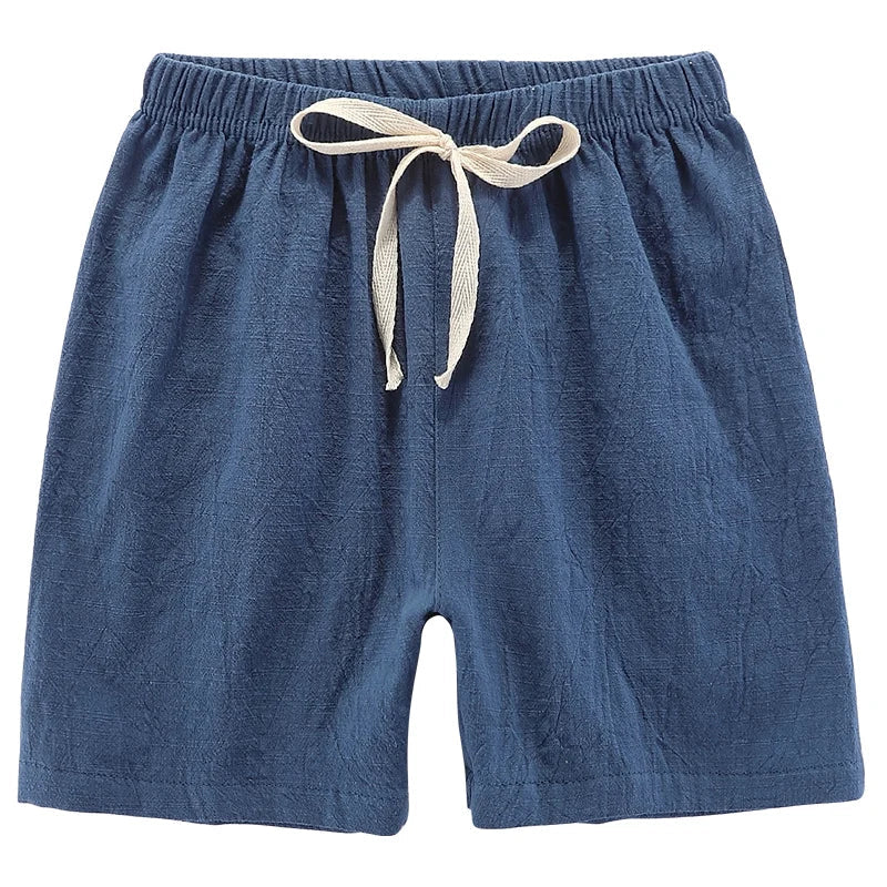 Mini Mode - Snabbtorkande material - Shorts av bomull och linne