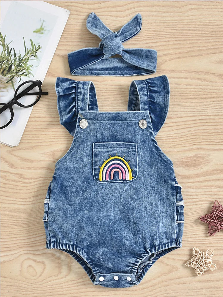 Mini Mode - Söt stil - Denim Romper