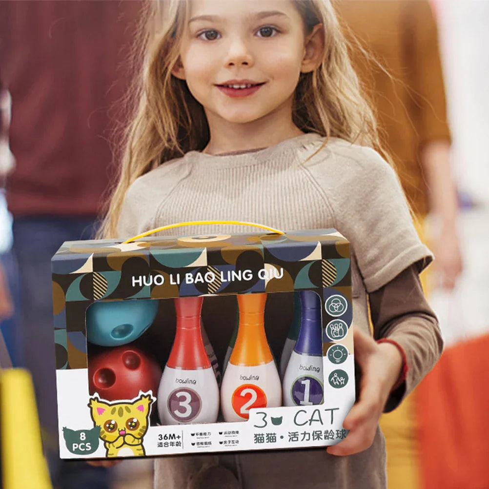 Mini Bowling Kit - Figurer och skoj - Bowlinguppsättning