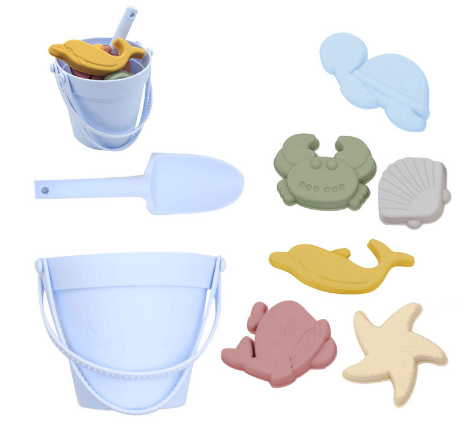 Silicone Beach Set - Sandäventyr med strandhink - Strandset i silikon