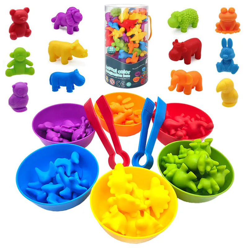 Rainbow Teddy Bears Leksaker - Pedagogisk & kreativ - Räknande regnbågsbjörnar