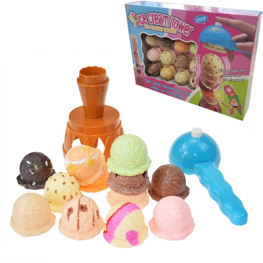 Ice Cream Stack Spel - Balansera smakerna - Stapelspel med glass