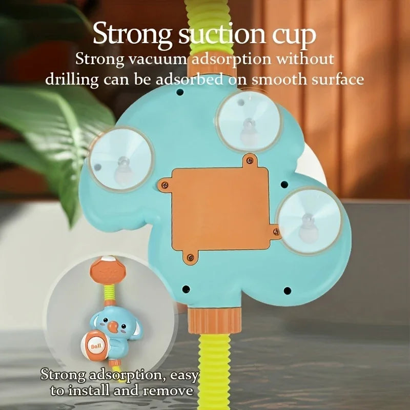 Elephant Shower Set – Skvättglädje i badkaret - Duschhuvud för badkar