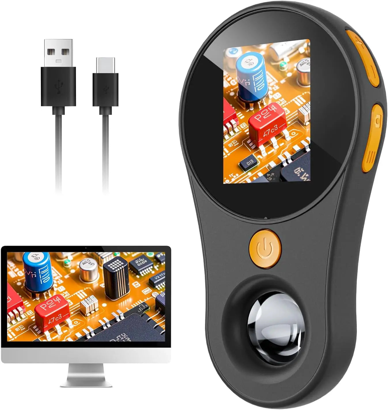 Pocket Microscope 500X - Liten & kraftfull - handhållet förstoringsglas