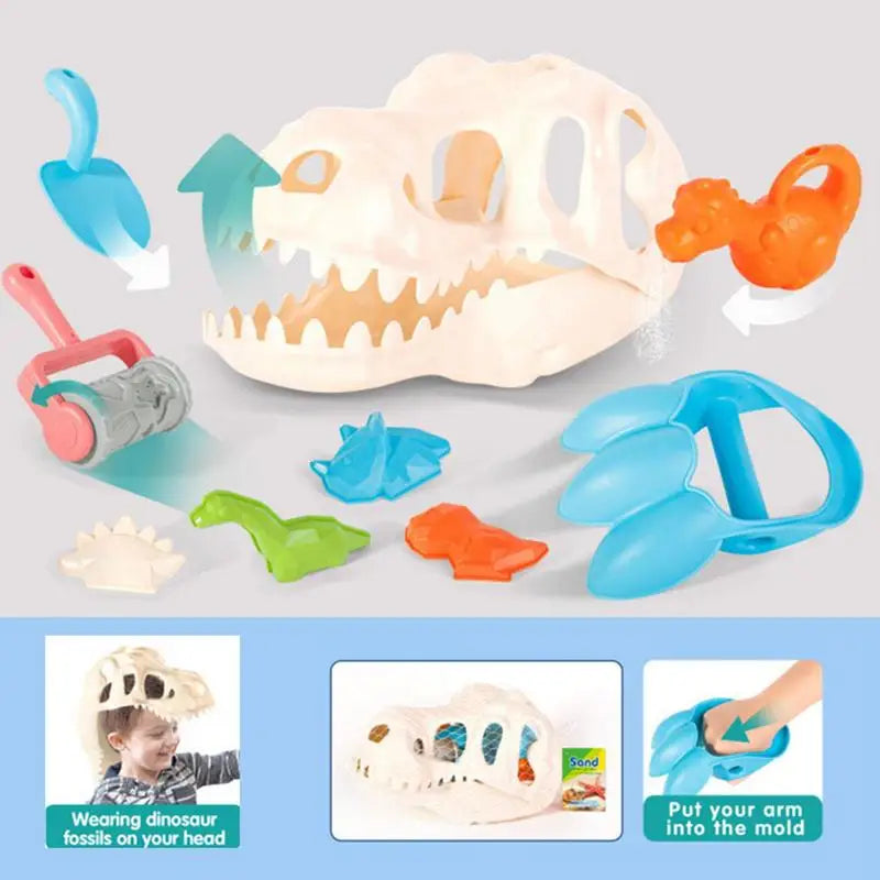 Dino Sand Set – Gräv och lek – Dino- och sandleksaker
