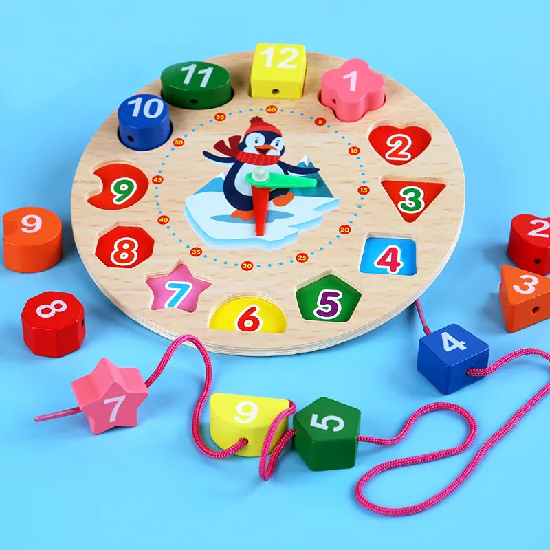 Learning Clock – Lek & Lär Klockan – Träklocka
