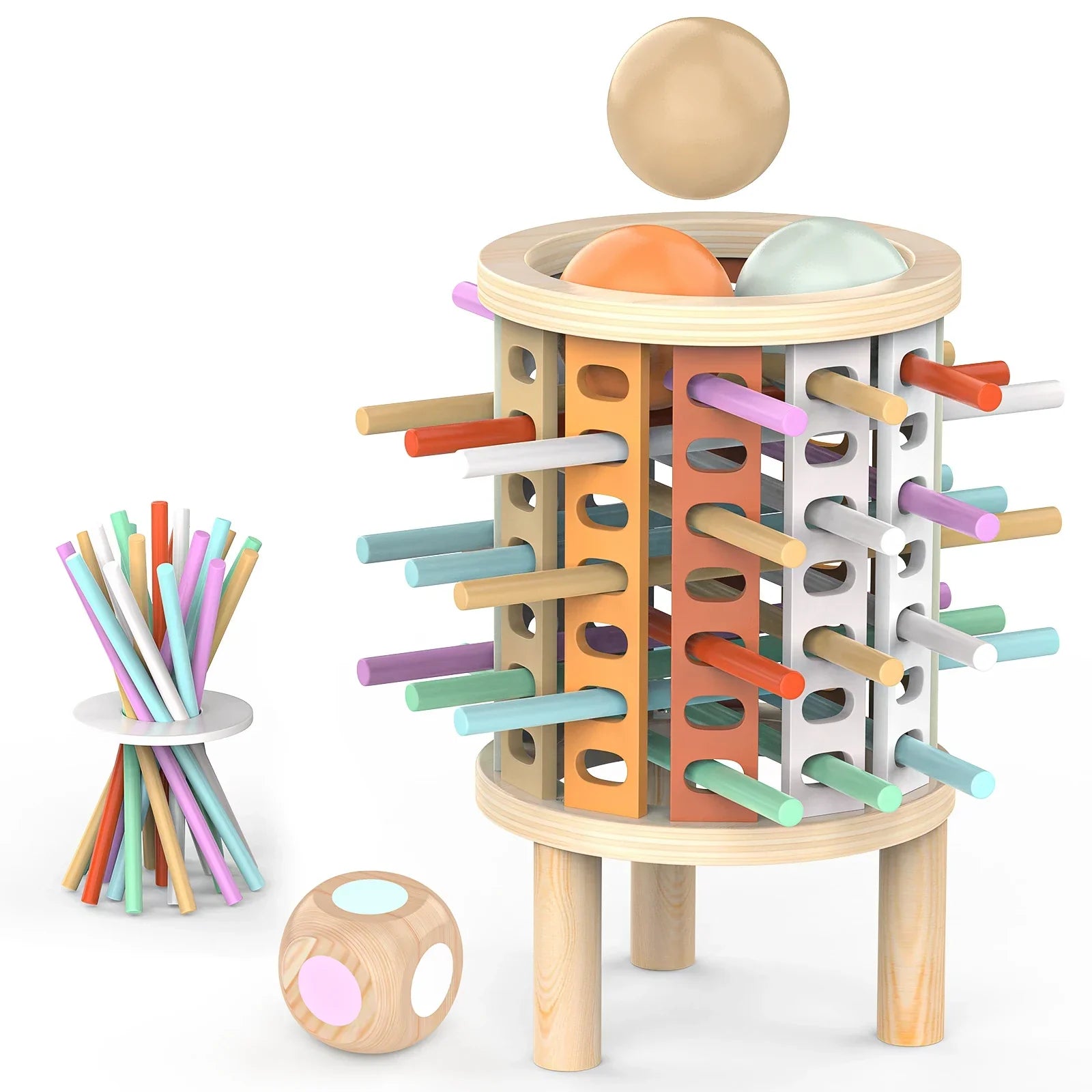 Balance Tower – Stapla och räkna – Tänkespel i trä