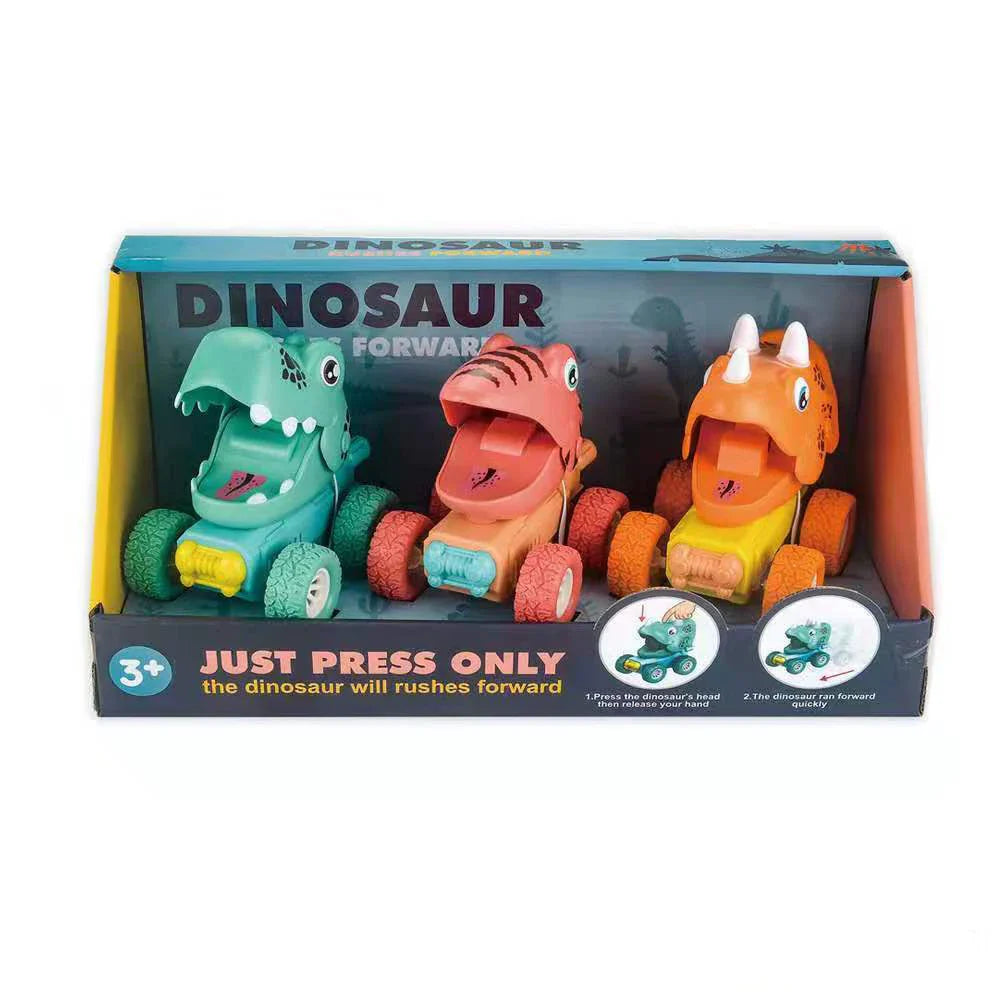Dino Monstertruck - Dinosaurierace med push & go - Dinosauriebilar