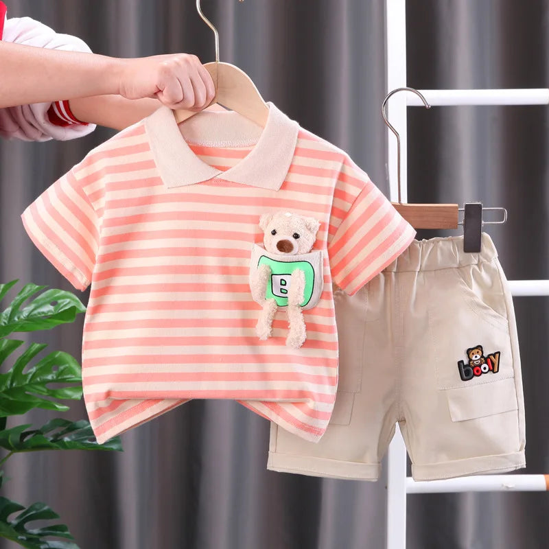 Mini Mode - Randig outfit - Klädset i bomull