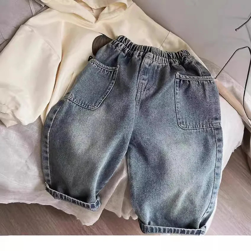 Mini Mode - Jeans med raka ben - Avslappnade Jeans