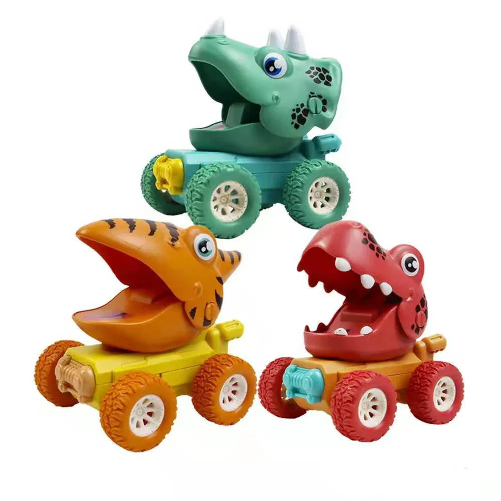 Dino Monstertruck - Dinosaurierace med push & go - Dinosauriebilar