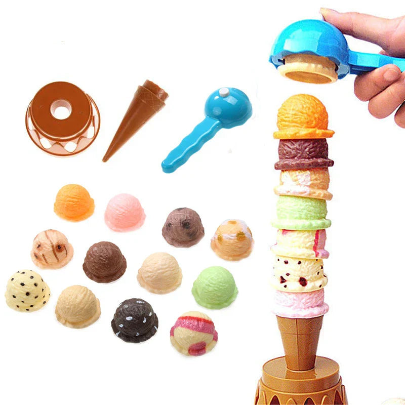 Ice Cream Stack Spel - Balansera smakerna - Stapelspel med glass