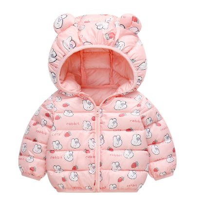 Mini Mode - Vinterjacka med huva i polyester