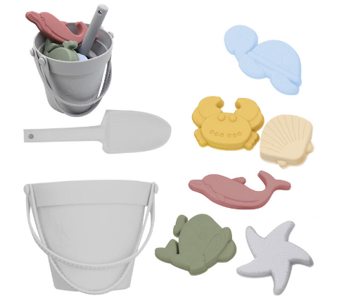 Silicone Beach Set - Sandäventyr med strandhink - Strandset i silikon