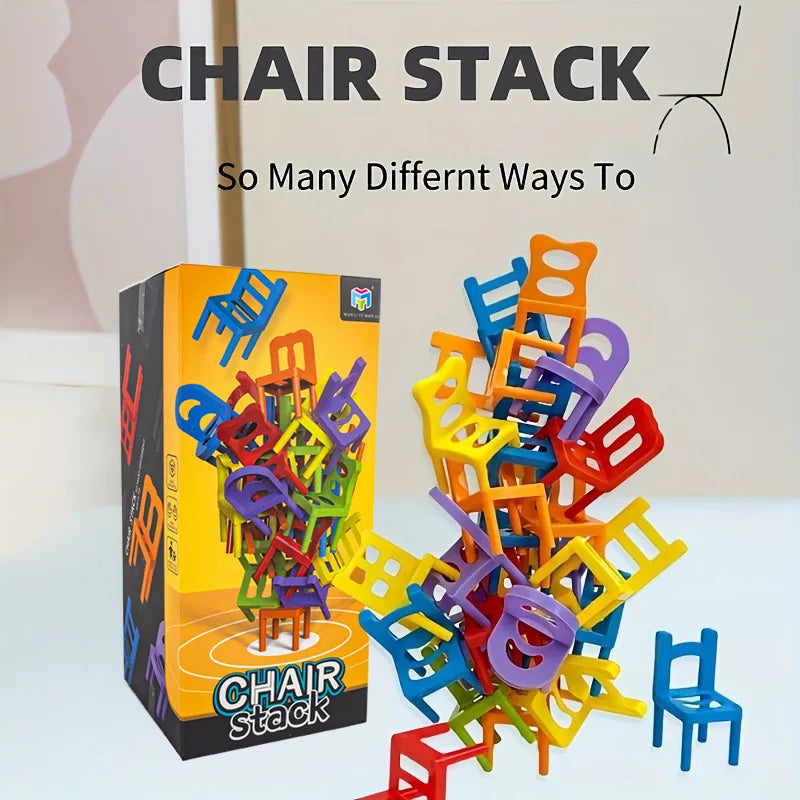 Chair Stack - Interaktiv och stimulerar kreativiteten - Stapla stolar-spel
