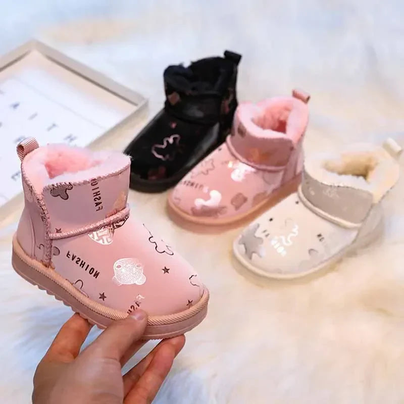 Mini Mode - Vattentät design - Snökängor för barn med Fashion-tryck