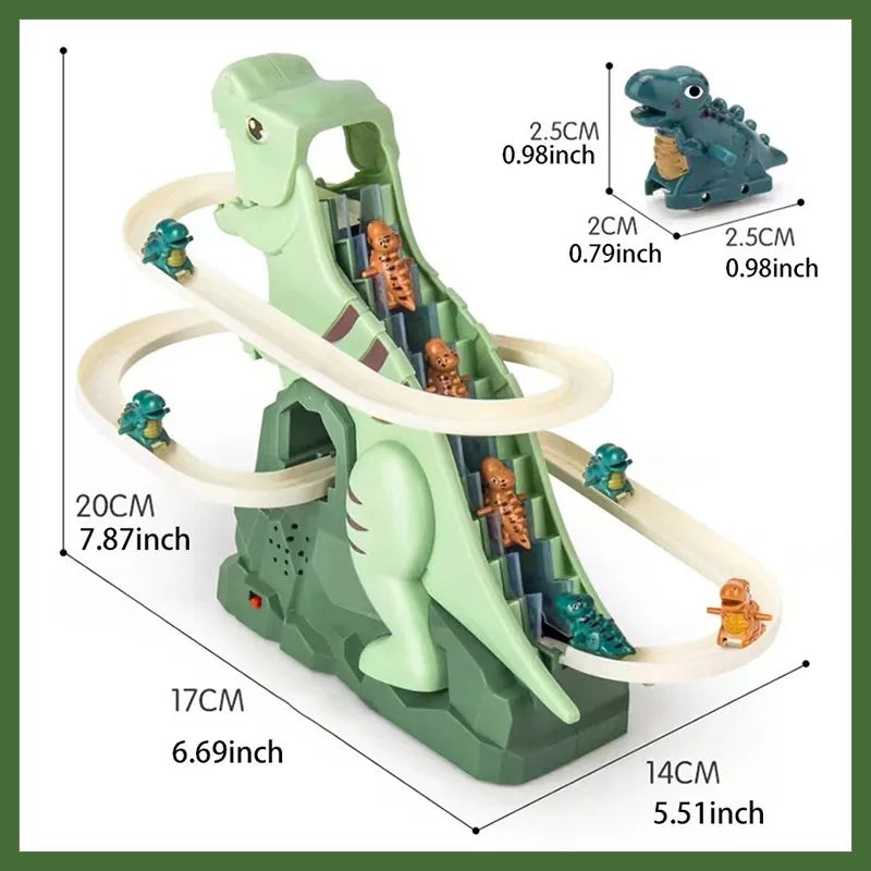 Dino Slide – Mini berg-och-dalbana kul - Dino glidbana