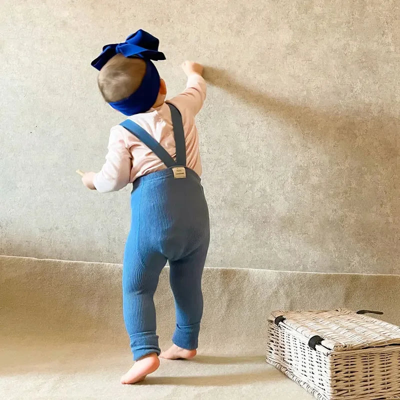 Mini Mode - Mjuka & sköna - Barnleggings med hängslen