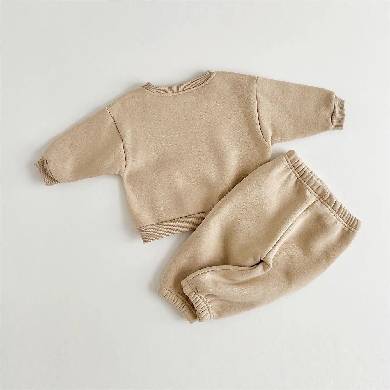Mini Mode - Varm & Bekväm - Träningdräkt med blommigt broderi