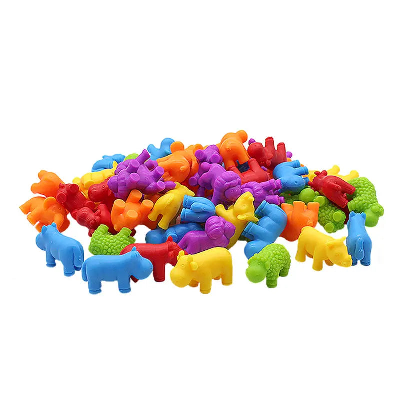 Rainbow Teddy Bears Leksaker - Pedagogisk & kreativ - Räknande regnbågsbjörnar