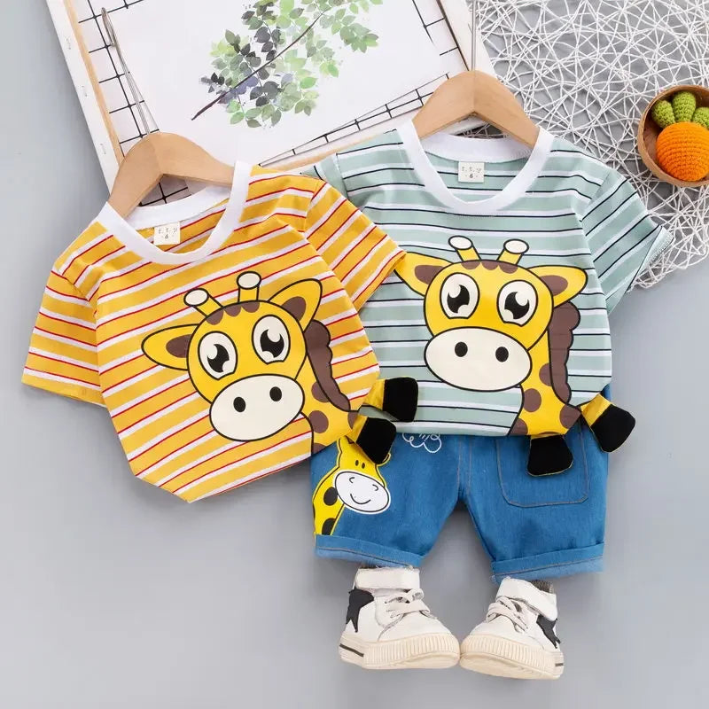 Mini Mode - Girafftryck - Klädset i bomull