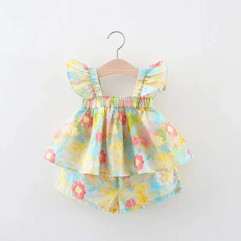 Mini Mode - Sommarblommor Chic - Sommarklänning Peony print