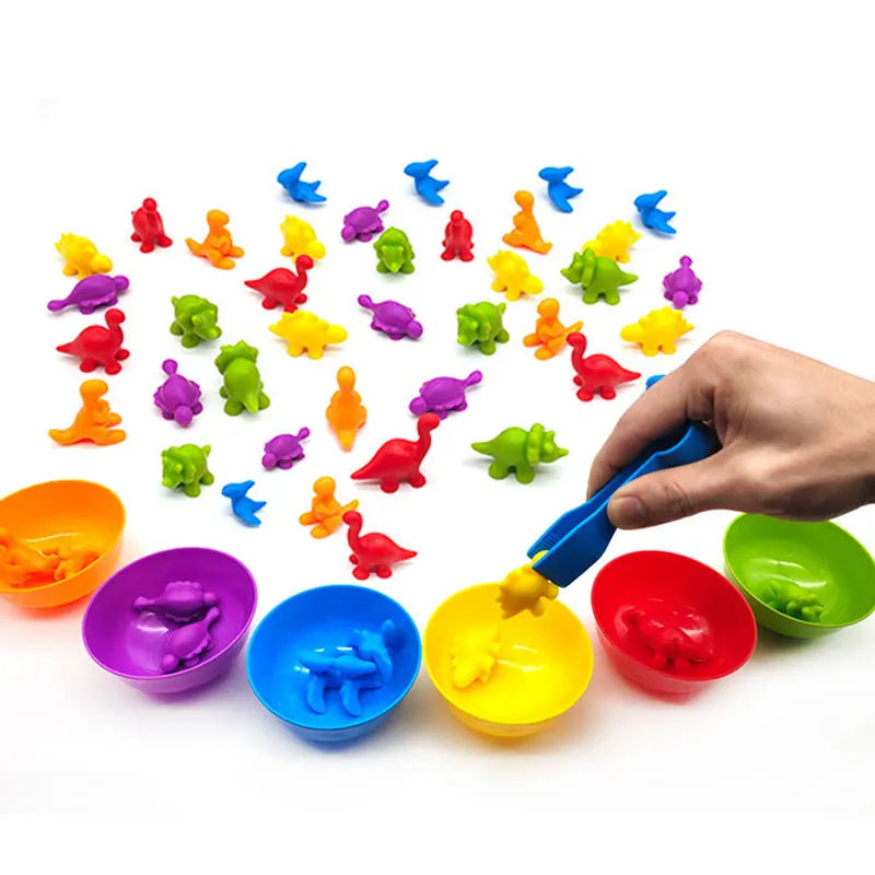 Rainbow Teddy Bears Leksaker - Pedagogisk & kreativ - Räknande regnbågsbjörnar