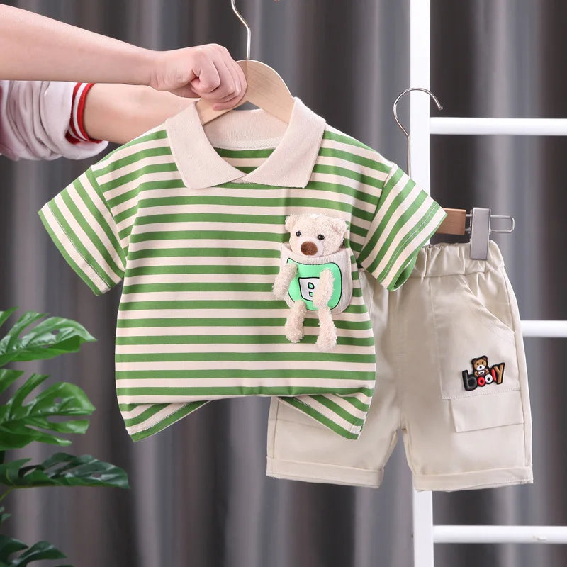 Mini Mode - Randig outfit - Klädset i bomull