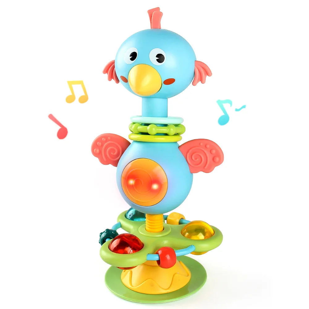 Soothing Rattle Leksak - Sensorisk babyleksak med sugkopp