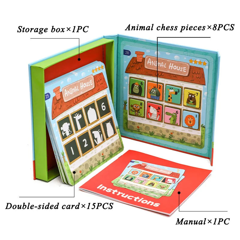 Montessori Memory Match Spel - Lärorikt & kreativt - Memoryspel