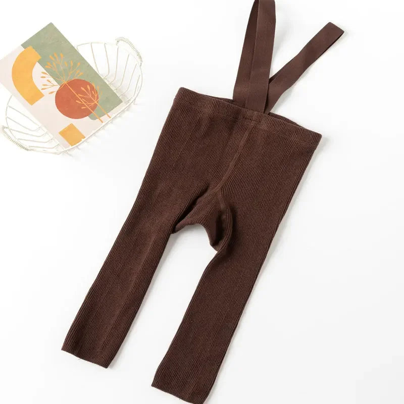 Mini Mode - Mjuka & sköna - Barnleggings med hängslen