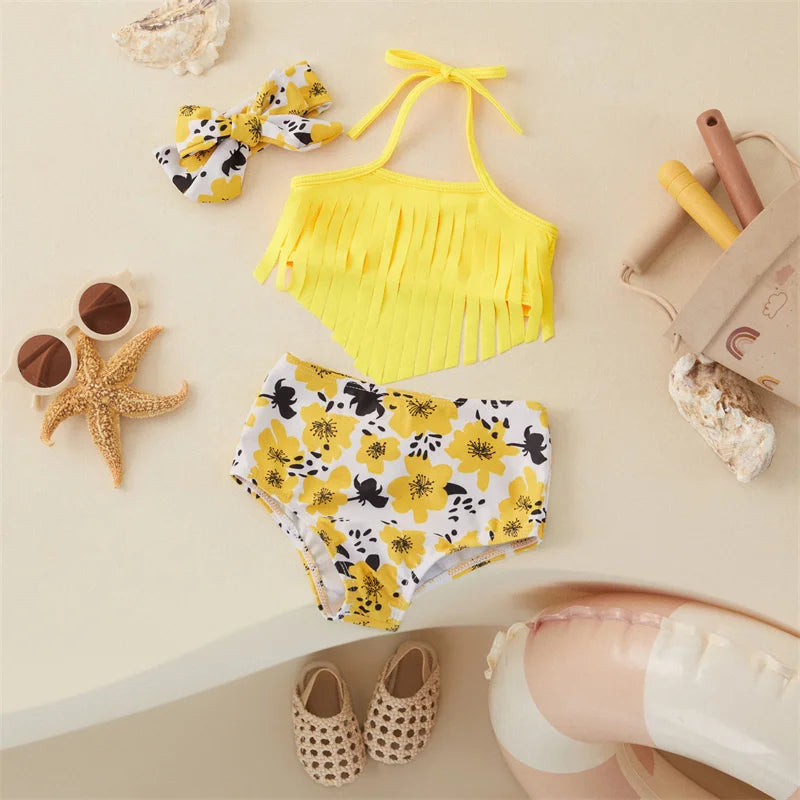 Mini Mode - Bikini för flickor (inkl. hårband)