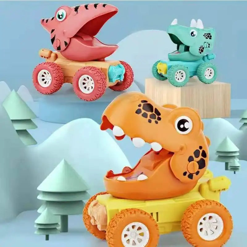 Dino Monstertruck - Dinosaurierace med push & go - Dinosauriebilar