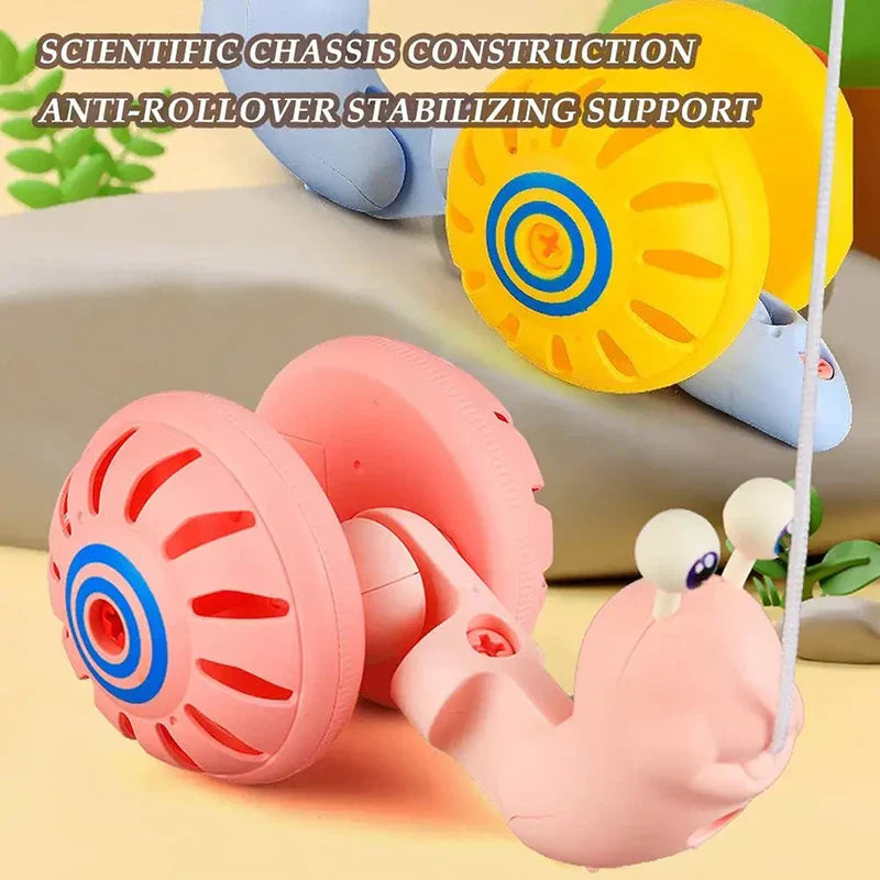 Snail Leksak - Snigel i farten - Leksak med gå-rep