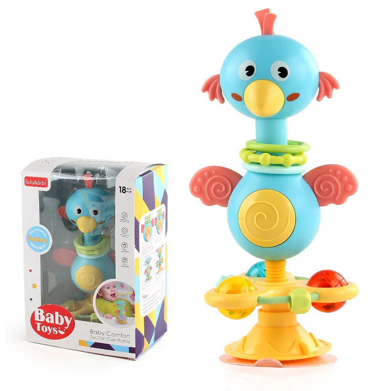 Soothing Rattle Leksak - Sensorisk babyleksak med sugkopp
