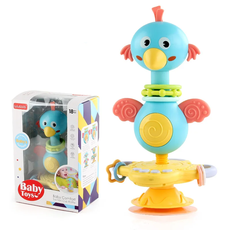 Soothing Rattle Leksak - Sensorisk babyleksak med sugkopp