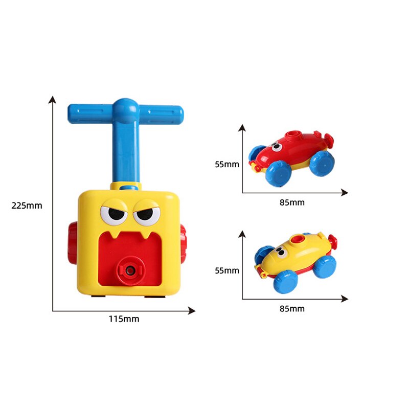 Bil Balloon Leksak - Pumpdriven bil | Lekfull, pedagogisk introduktion till vetenskap