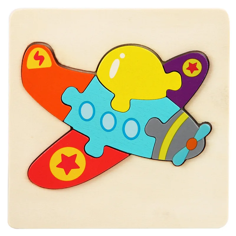 3D Wooden Puzzle™ - Lekfullt djuräventyr - Jigsaw pussel