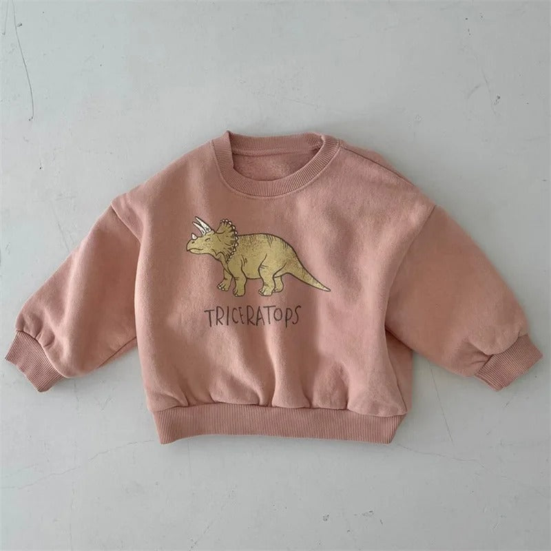 Mini Mode - Gulligt dinosaurietryck - Dinosaurietröja