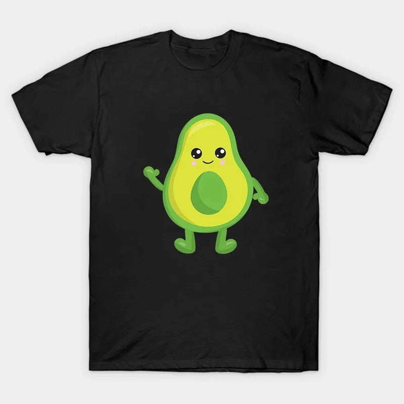 Mini Mode - Matcha med familjen - Avocado T-shirt Svart