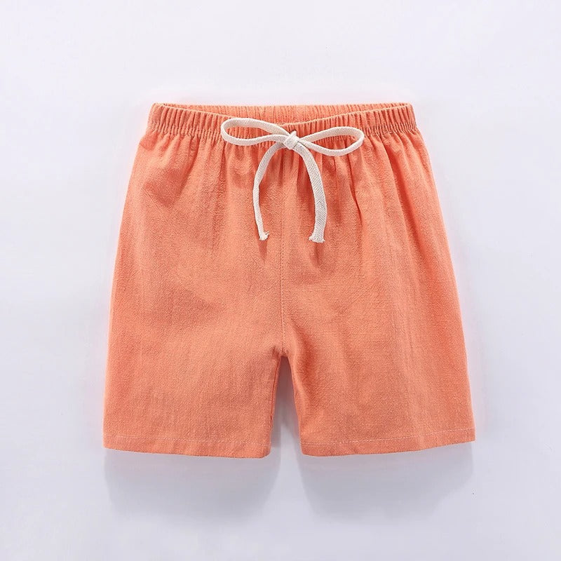 Mini Mode - Snabbtorkande material - Shorts av bomull och linne