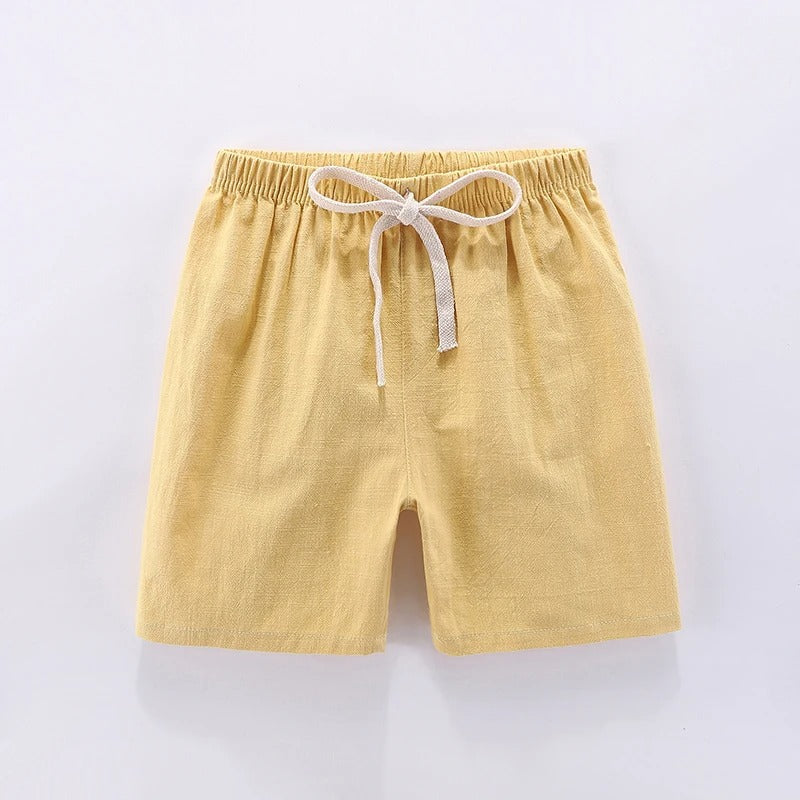 Mini Mode - Snabbtorkande material - Shorts av bomull och linne