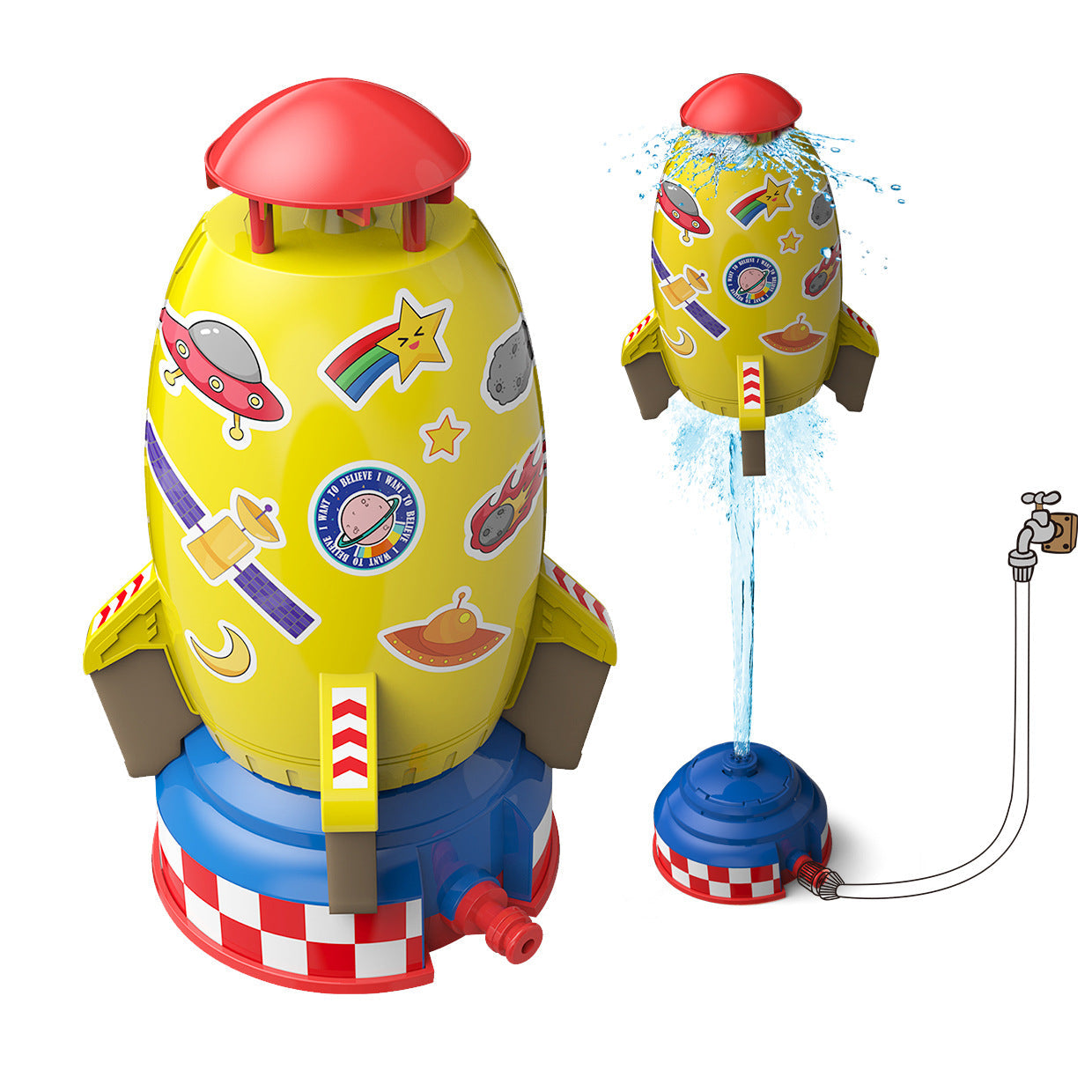 Flying Water Rocket - Vattenäventyr - Vattensprutande raket